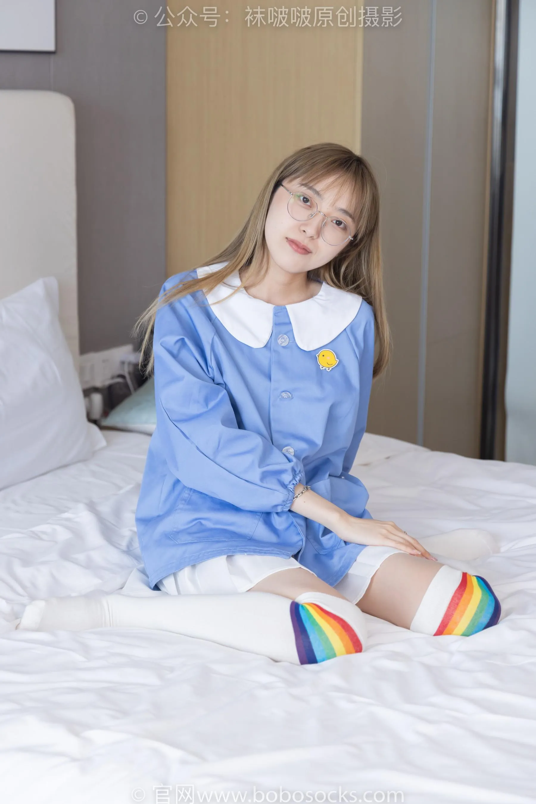 [BoBoSocks袜啵啵]NO.229 稚予-板鞋、皮鞋、两双大腿袜 [68P]插图4